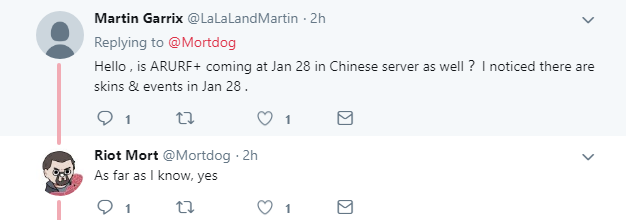Riot设计师更推：无限乱斗1月29日将在国服上线